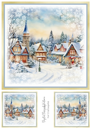 Winter Village Toppers No.5
