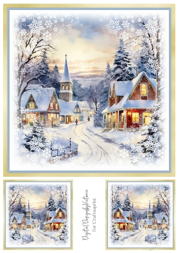 Winter Village Toppers No.6
