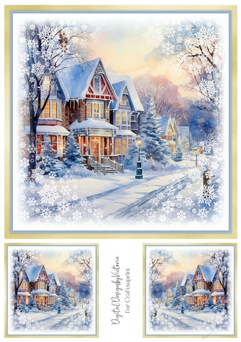 Winter Village Toppers No.7