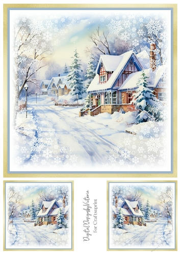 Winter Village Toppers No.8