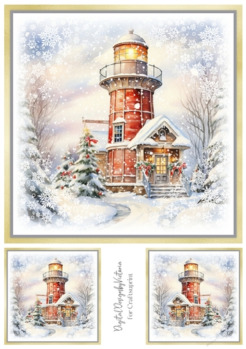 The Winter Lighthouse Toppers No.1