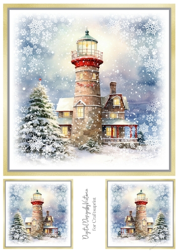 The Winter Lighthouse Toppers No.2