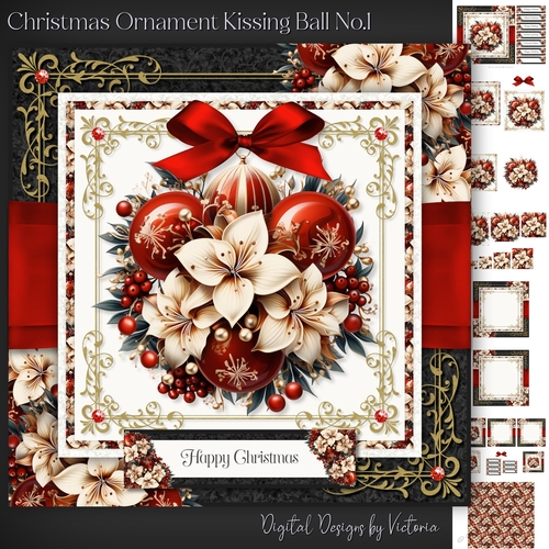 Christmas Ornament Kissing Ball No.1