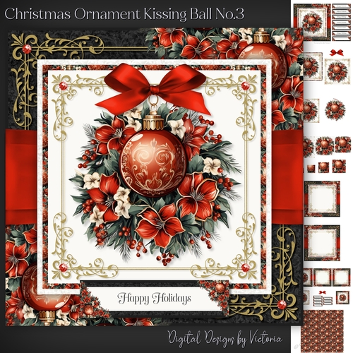 Christmas Ornament Kissing Ball No.3