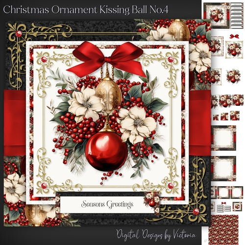 Christmas Ornament Kissing Ball No.4