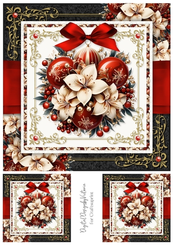 Christmas Ornament Kissing Ball Toppers No.1
