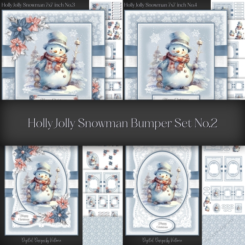 Holly Jolly Snowman Bumper Set No.2