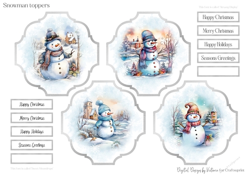 Snowman Toppers
