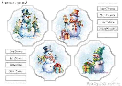 Snowman Toppers 2