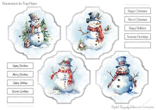 Snowmen in Top Hats