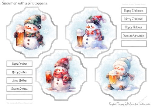 Snowmen with a Pint