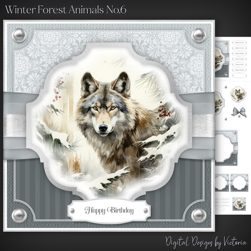 Winter Forest Animals No.6