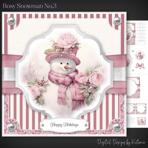 Rosy Snowman No.3