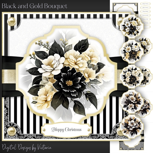 Black and Gold Bouquet