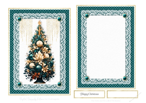 7x5 inch Christmas Tree No.10