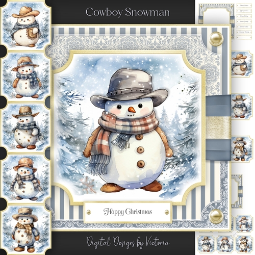 Cowboy Snowman