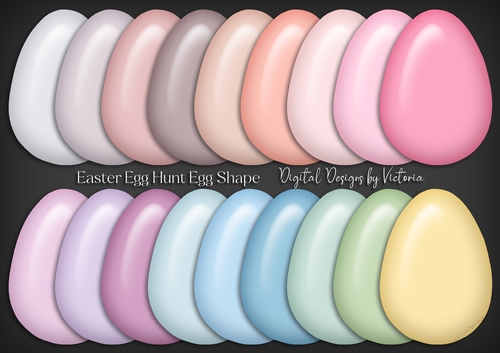 Easter Egg Hunt Egg Shape