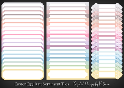 Easter Egg Hunt Sentiment Tiles