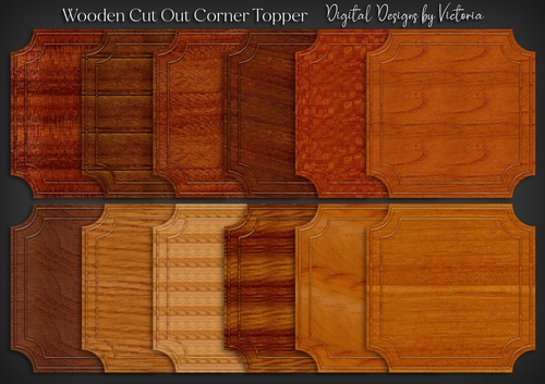 Wooden Cut Out Corner Mat