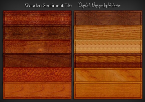 Wooden Sentiment Tile