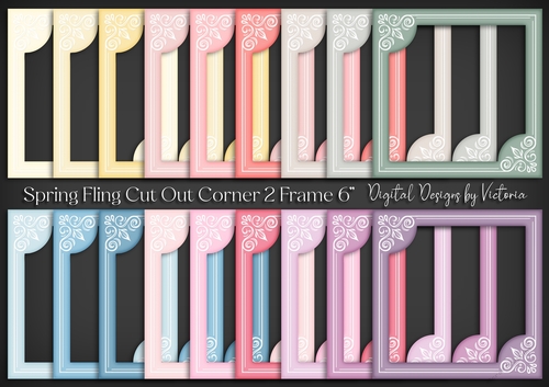 Spring Fling Cut Out Corner Frame 2