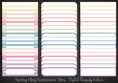 Spring Fling Sentiment Tiles