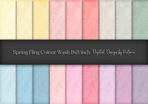 Spring Fling Colour Wash 8x8 inch