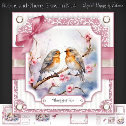 Robins and Cherry Blossom No.4