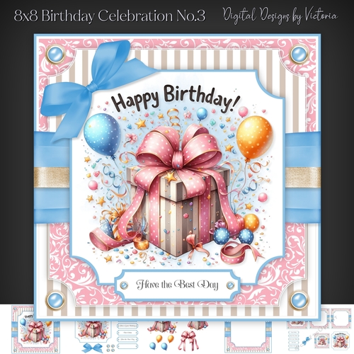 8x8 Birthday Celebration No.3