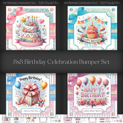 8x8 Birthday Celebration Bumper Set