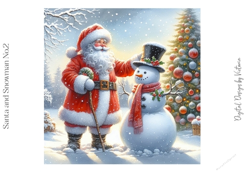 Santa and Snowman No.2