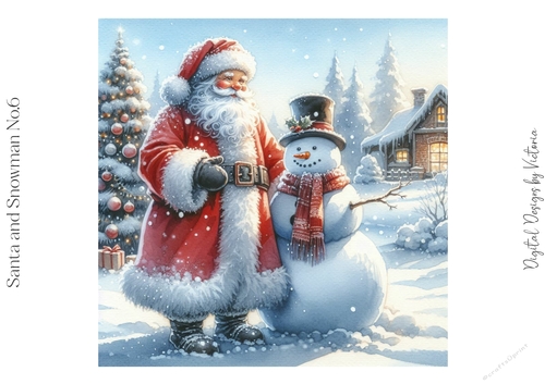Santa and Snowman No.6