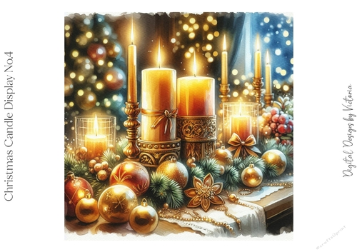 Christmas Candle Display No.4