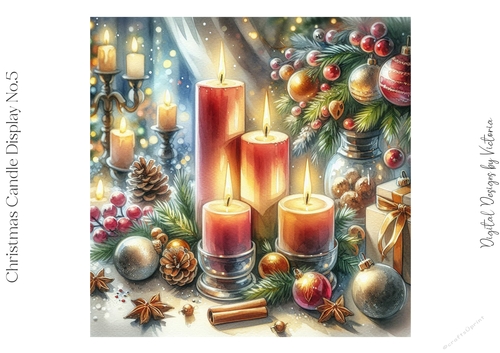 Christmas Candle Display No.5