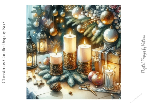 Christmas Candle Display No.7