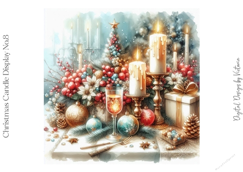 Christmas Candle Display No.8