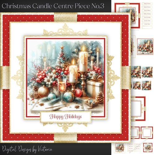 Christmas Candle Centre Piece No.3