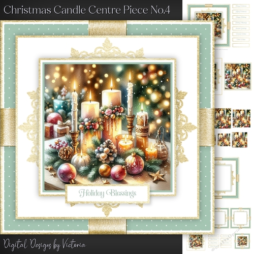 Christmas Candle Centre Piece No.4