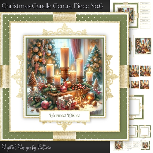Christmas Candle Centre Piece No.6