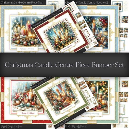 Christmas Candle Centre Bumper Set