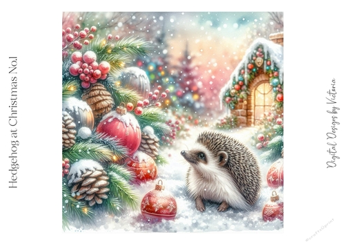 Hedgehog at Christmas No.1