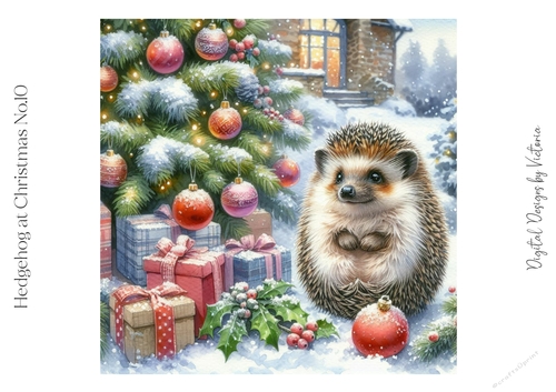 Hedgehog at Christmas No.10