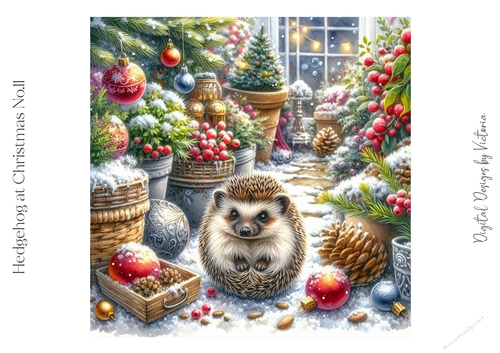 Hedgehog at Christmas No.11
