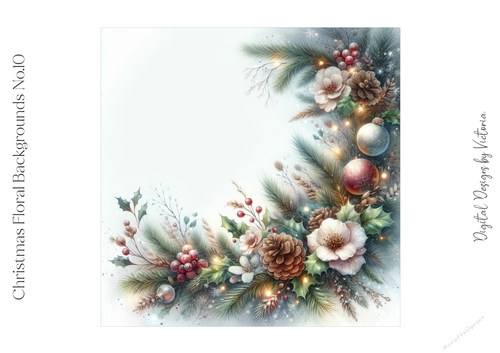 Christmas Floral Backgrounds No.10