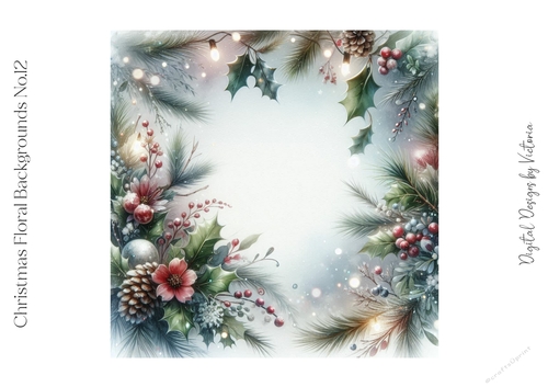 Christmas Floral Backgrounds No.12