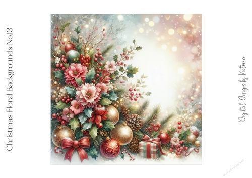Christmas Floral Backgrounds No.13