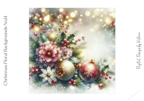 Christmas Floral Backgrounds No.14
