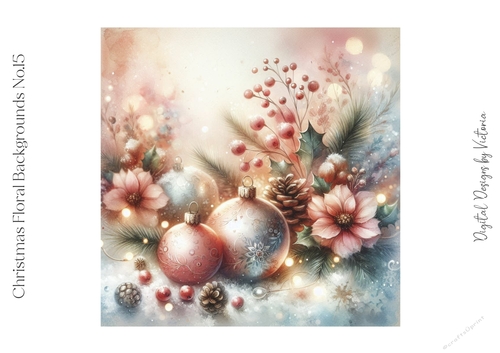 Christmas Floral Backgrounds No.15