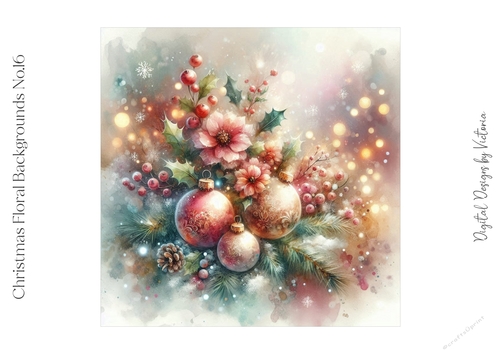 Christmas Floral Backgrounds No.16