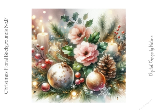 Christmas Floral Backgrounds No.17